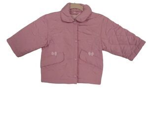 Vintage Redaction Baby girl quilted Coat Jacket Light Pink size 6 months